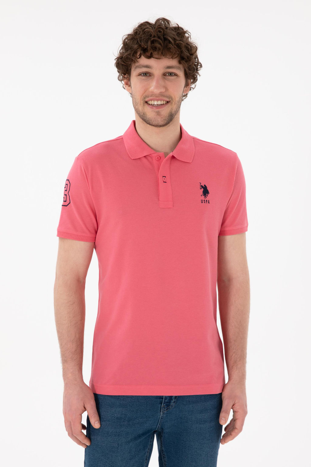 Erkek Pembe Basic Ti__rt Sepette S_rpriz _ndirim - U.s. polo assn фото 2