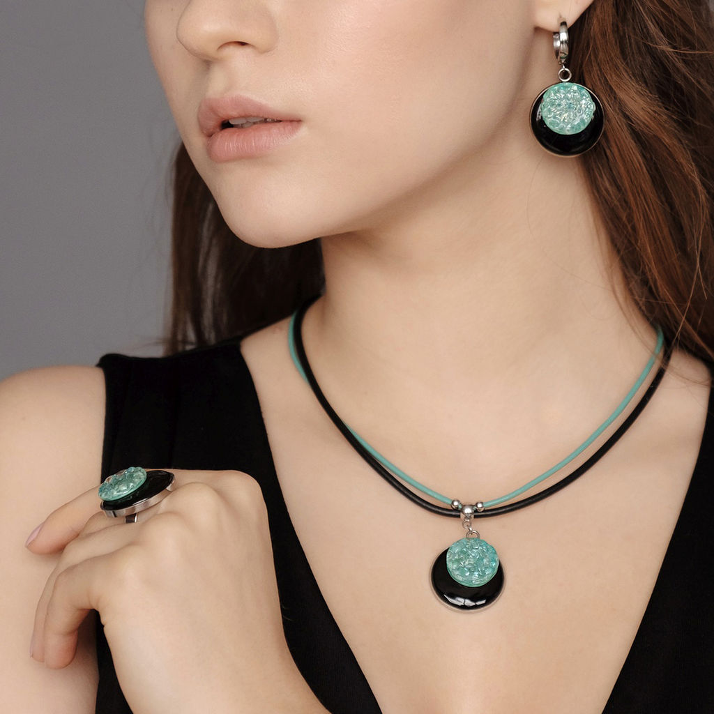 Серьги из муранского стекла MINT ECLIPSE LS3235 - Vloes фото 4