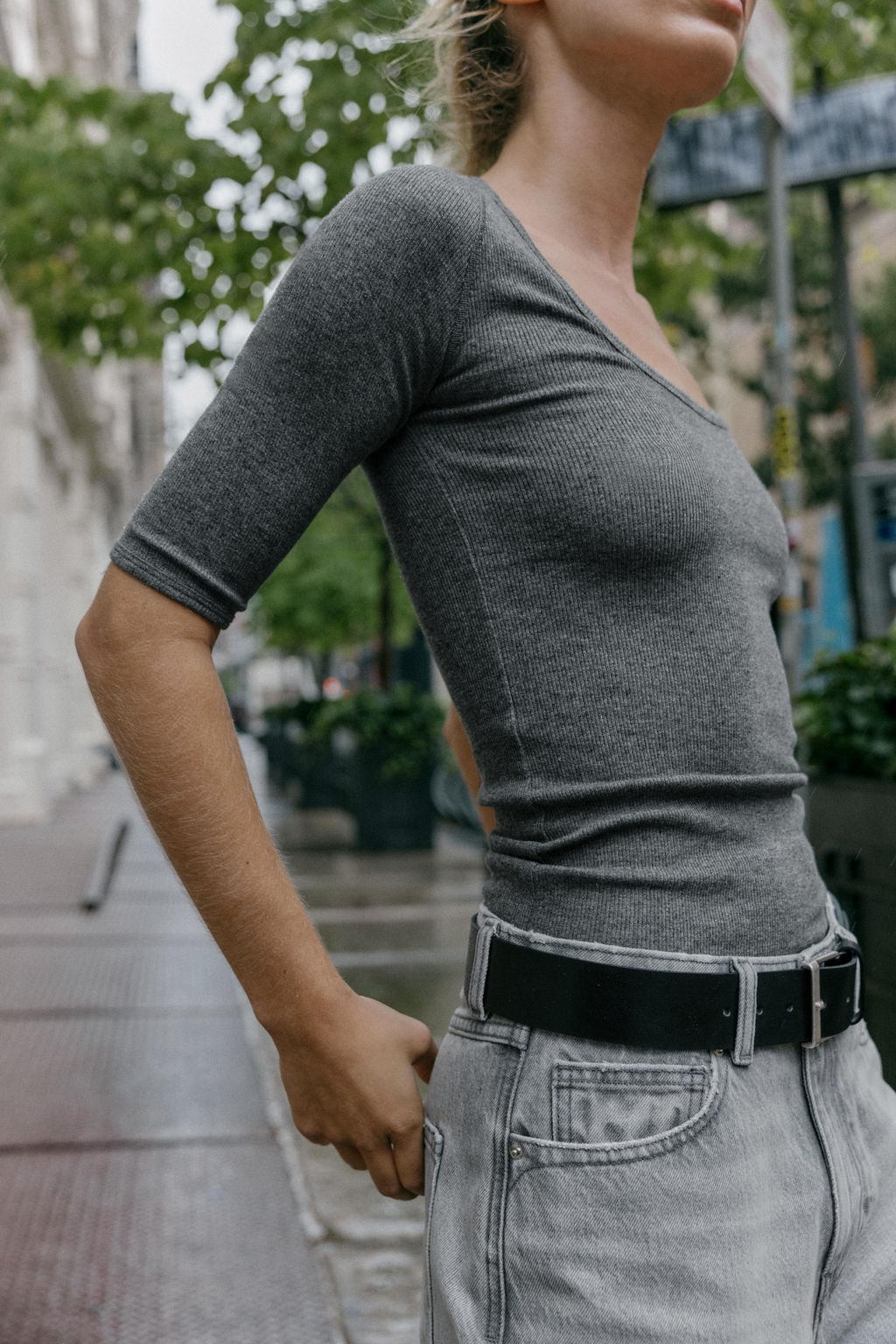 RIB RAGLAN T-SHIRT - Zara фото 3