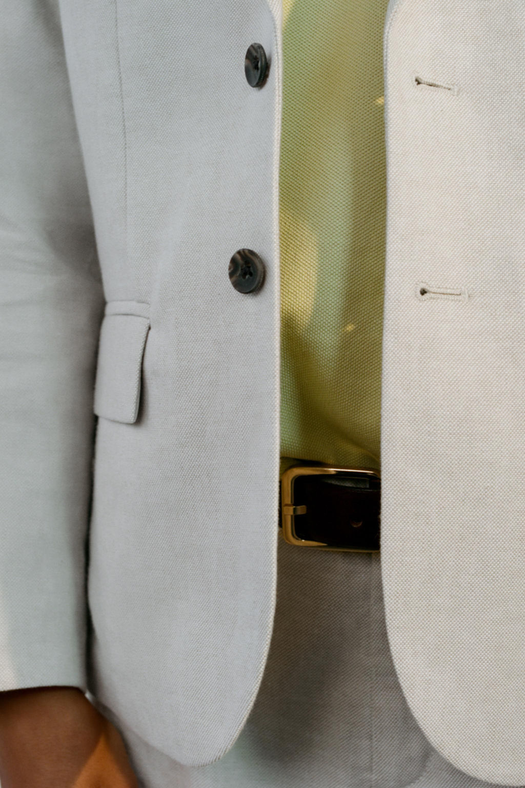 BLAZER TRAJE CON ALGOD?N Y LINO / Crudo - Zara фото 6