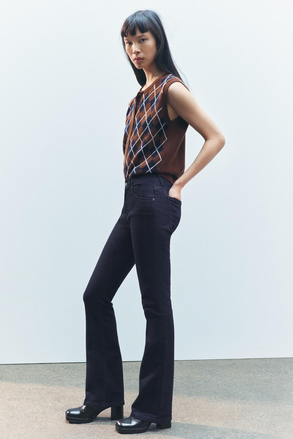 ZW COLLECTION BOOTCUT LOW-RISE JEANS - Zara фото 3