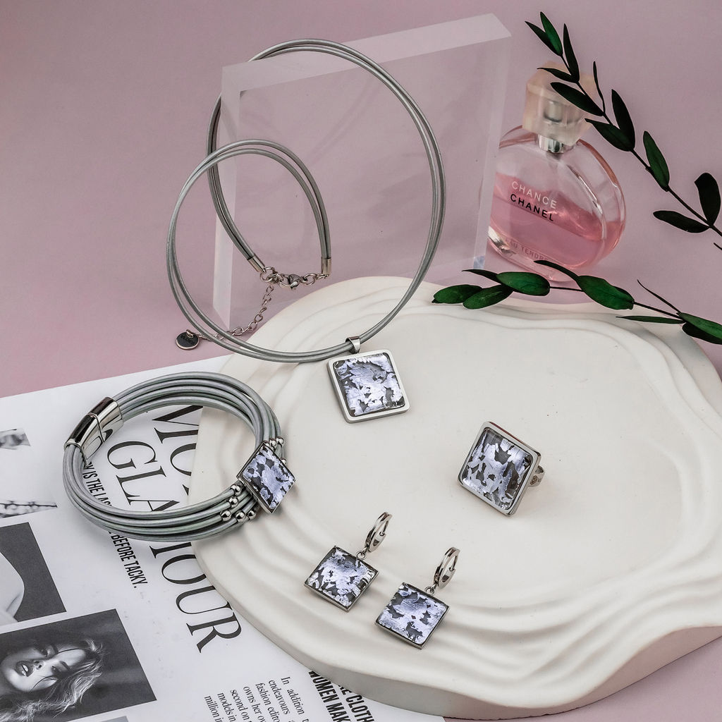 Серьги из муранского стекла LILAC LS3545