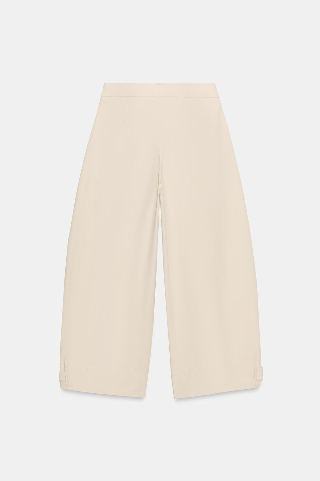 PANTAL?N BARREL BAJO AJUSTABLE / Crudo - Zara фото 3