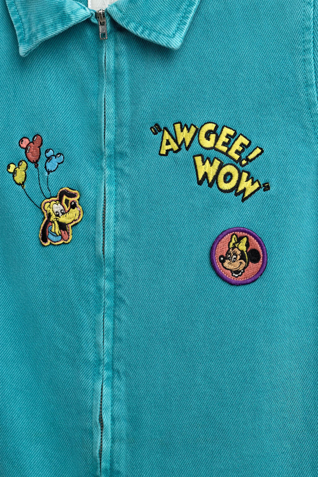 EMBROIDERED PATCH DENIM JUMPSUIT HARRY LAMBERT FOR ZARA X DISNEY  фото 3