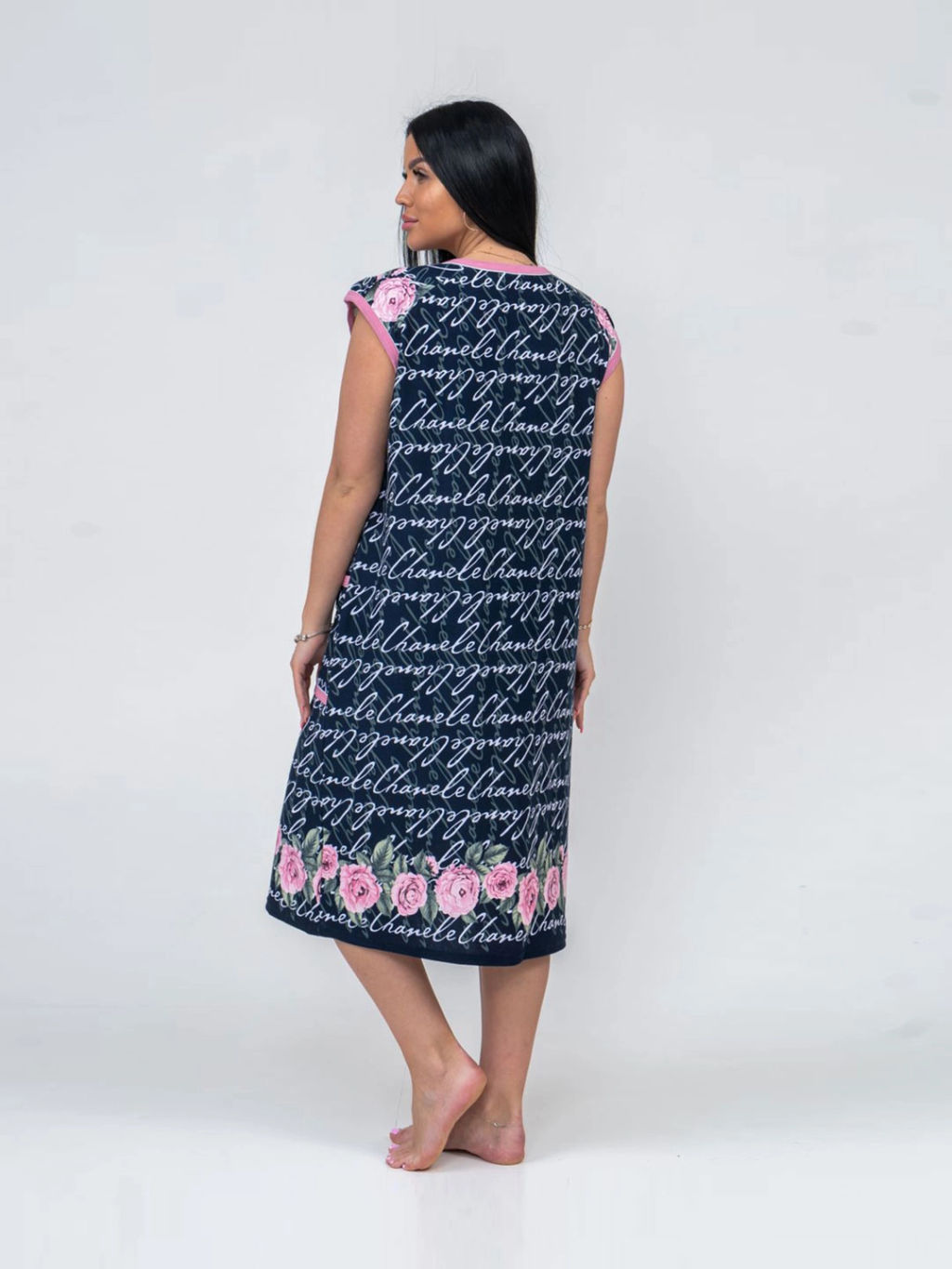 Халат женский , цвет белый розовый зеленый