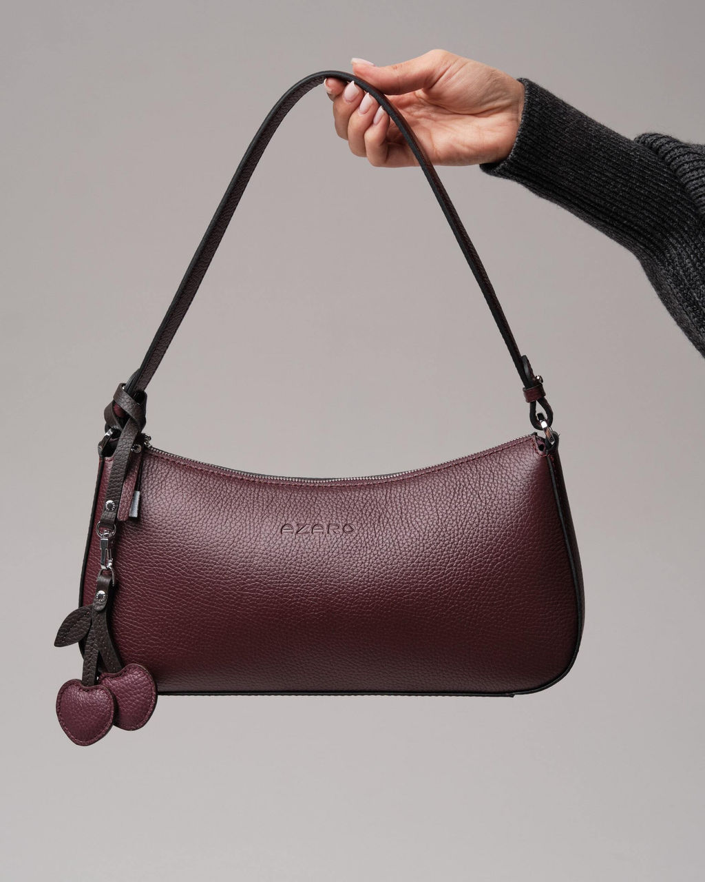 Сумка багет Azaro 31200 зимняя вишня