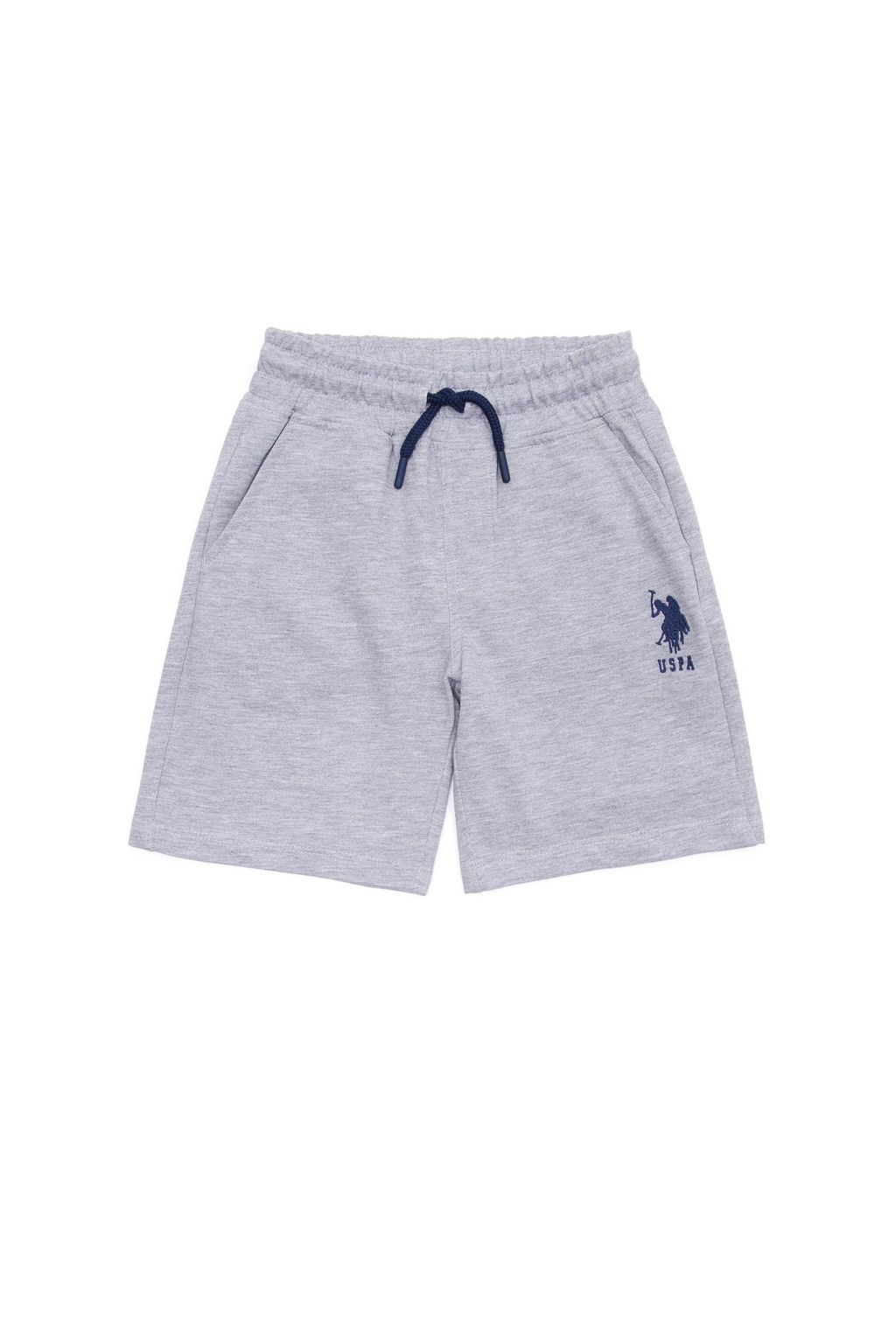 Серые меланжевые вязаные шорты для мальчика - U.s. polo assn фото 6