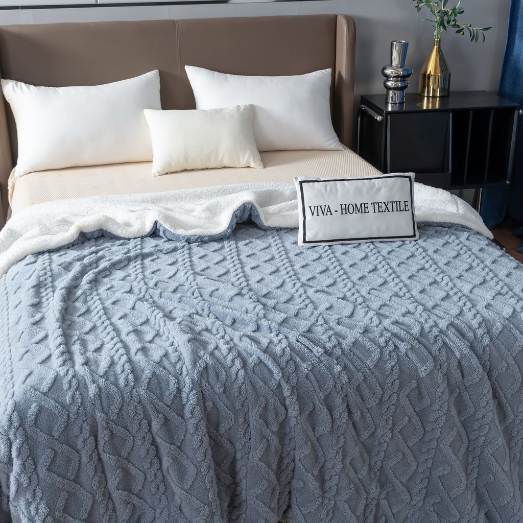 Плед Fluffy/Пушистый бамбуковая микрофибра FL015 150*200 - Ситрейд фото 4