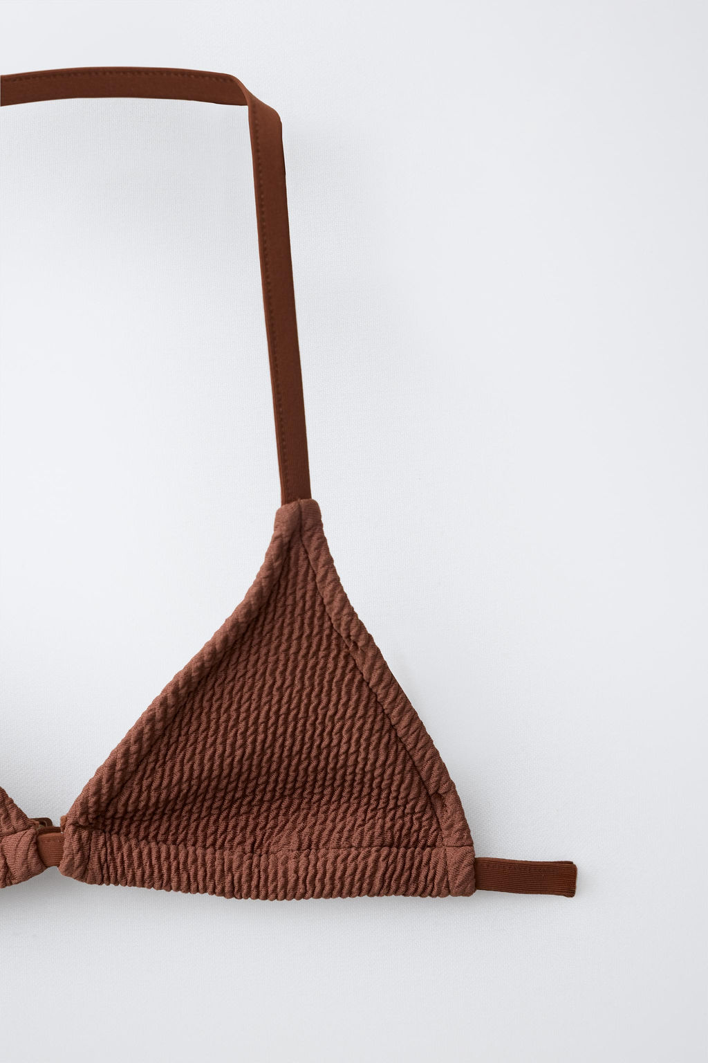 6-14 A?OS/ BIKINI TRIANGULO RIB / Marr?n - Zara фото 3