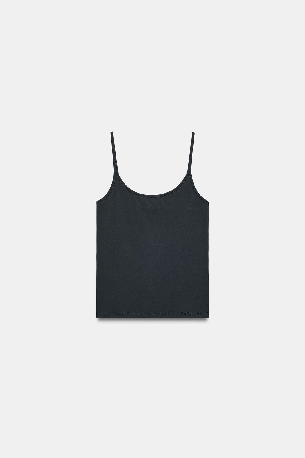 CAMISETA POLIAMIDA TIRANTES FINOS / Antracita oscuro - Zara фото 4