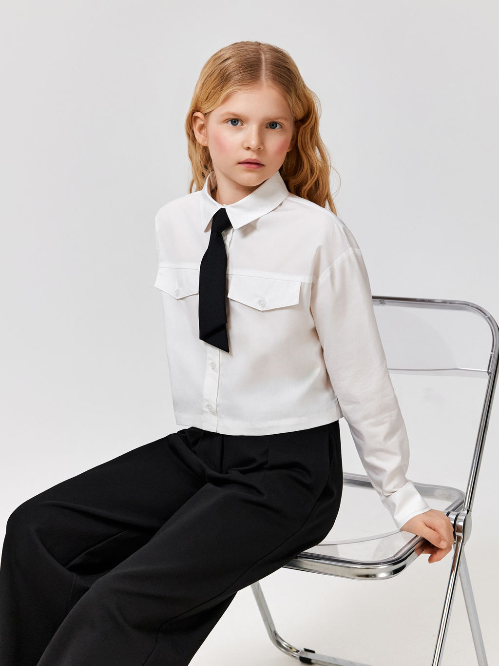 ACOOLA / Блузка детская для девочек Virta белый  фото 4