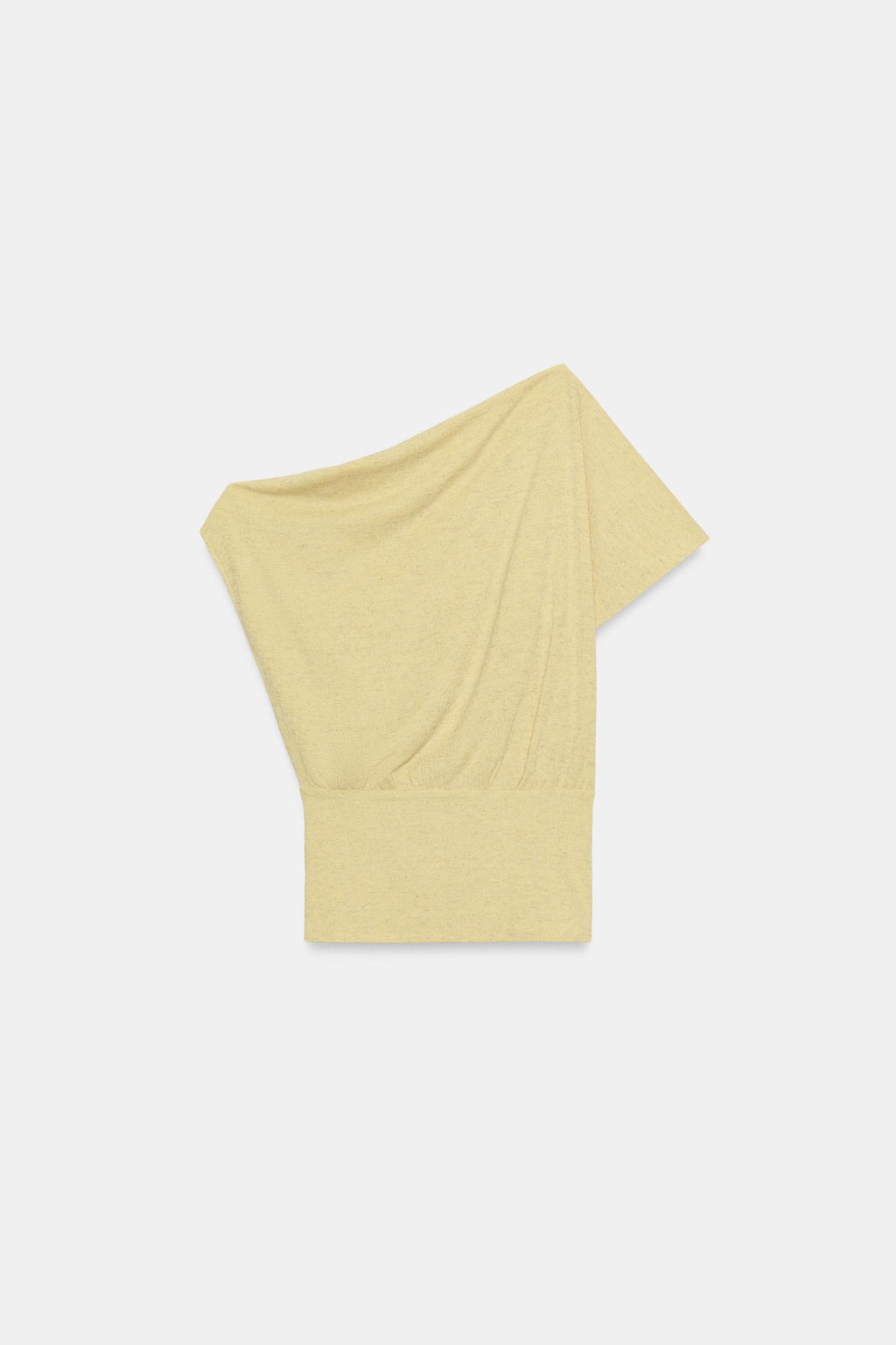TOP ASIM?TRICO TEXTURA / Amarillo claro