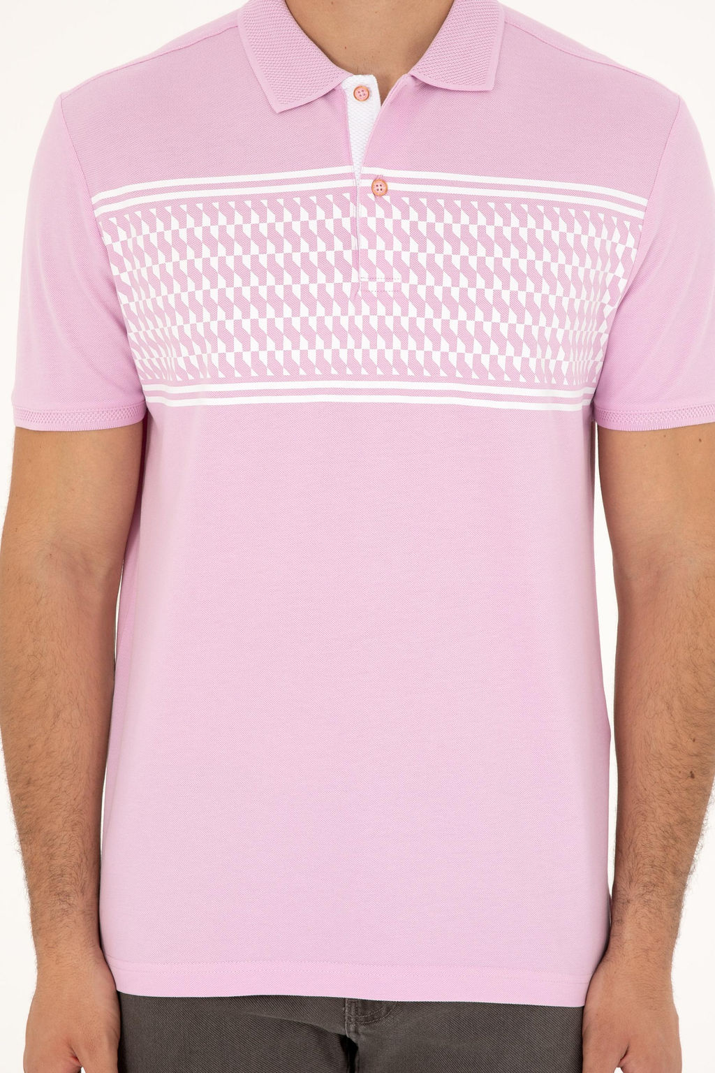 U. S. Polo Assn / Мужская розовая футболка - U.s. polo assn фото 6