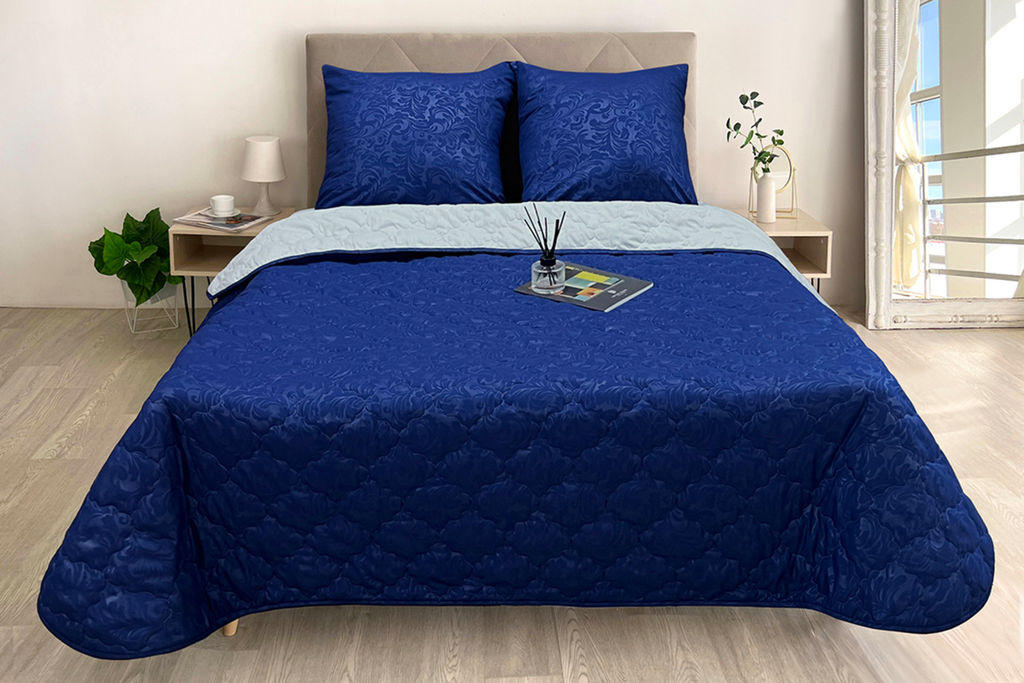 Комплект постельного белья с одеялом New Style КМ-027 океан-кварц