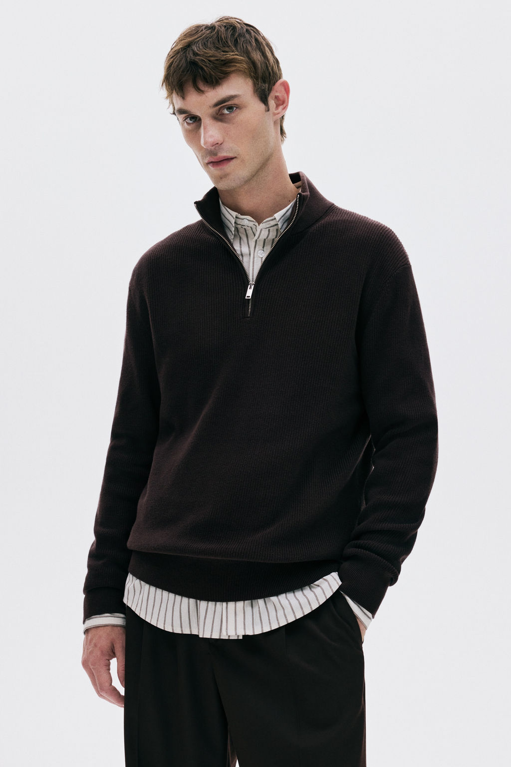 Jersey con media cremallera Regular Fit - H&m фото 6