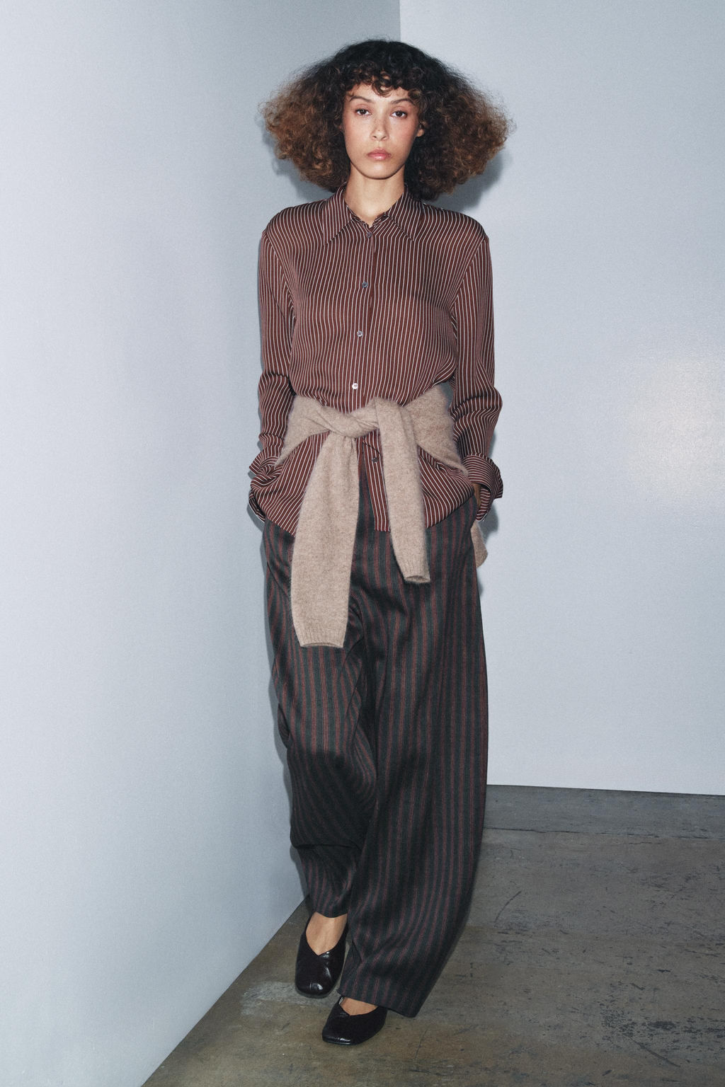 ZW COLLECTION LIMITED EDITION STRIPED SILK SHIRT