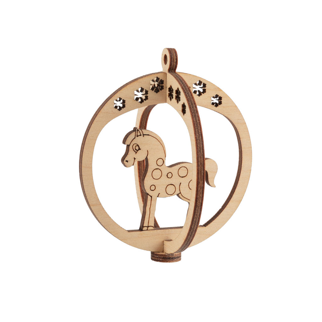 Заготовка для декорирования Mr. Carving КЛ-44 Подвеска объемная Шар фанера d 7 см х 0.3 см 3 снежинка  фото 8