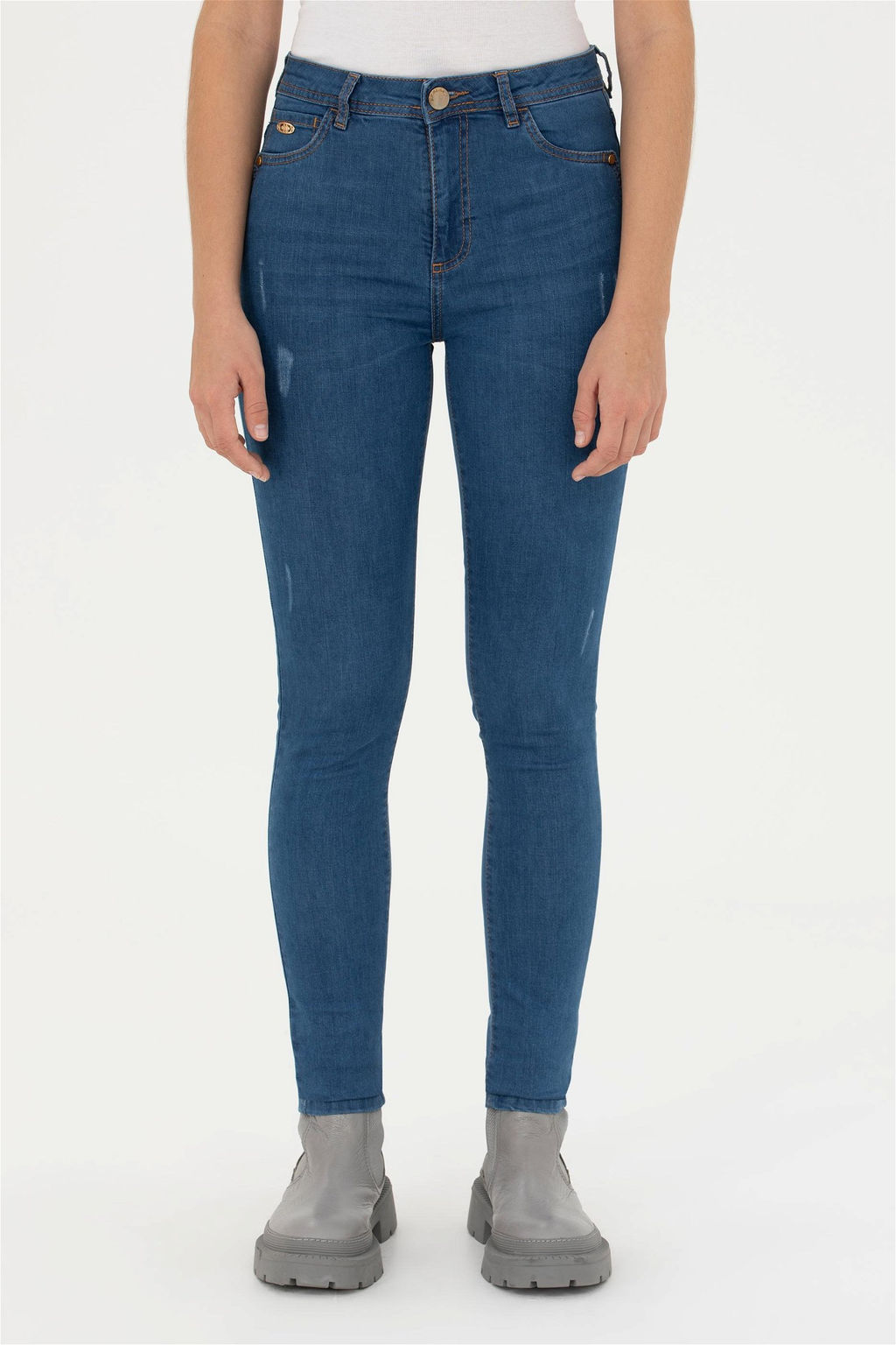 Женские синие джинсовые брюки - U.s. polo assn фото 2