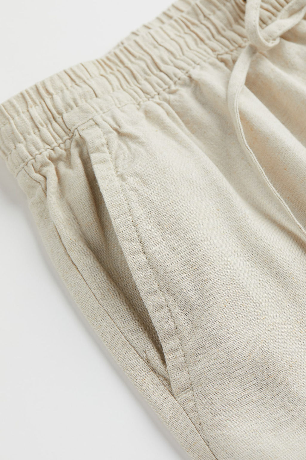 Pantalon corto en mezcla de lino - H&m фото 2