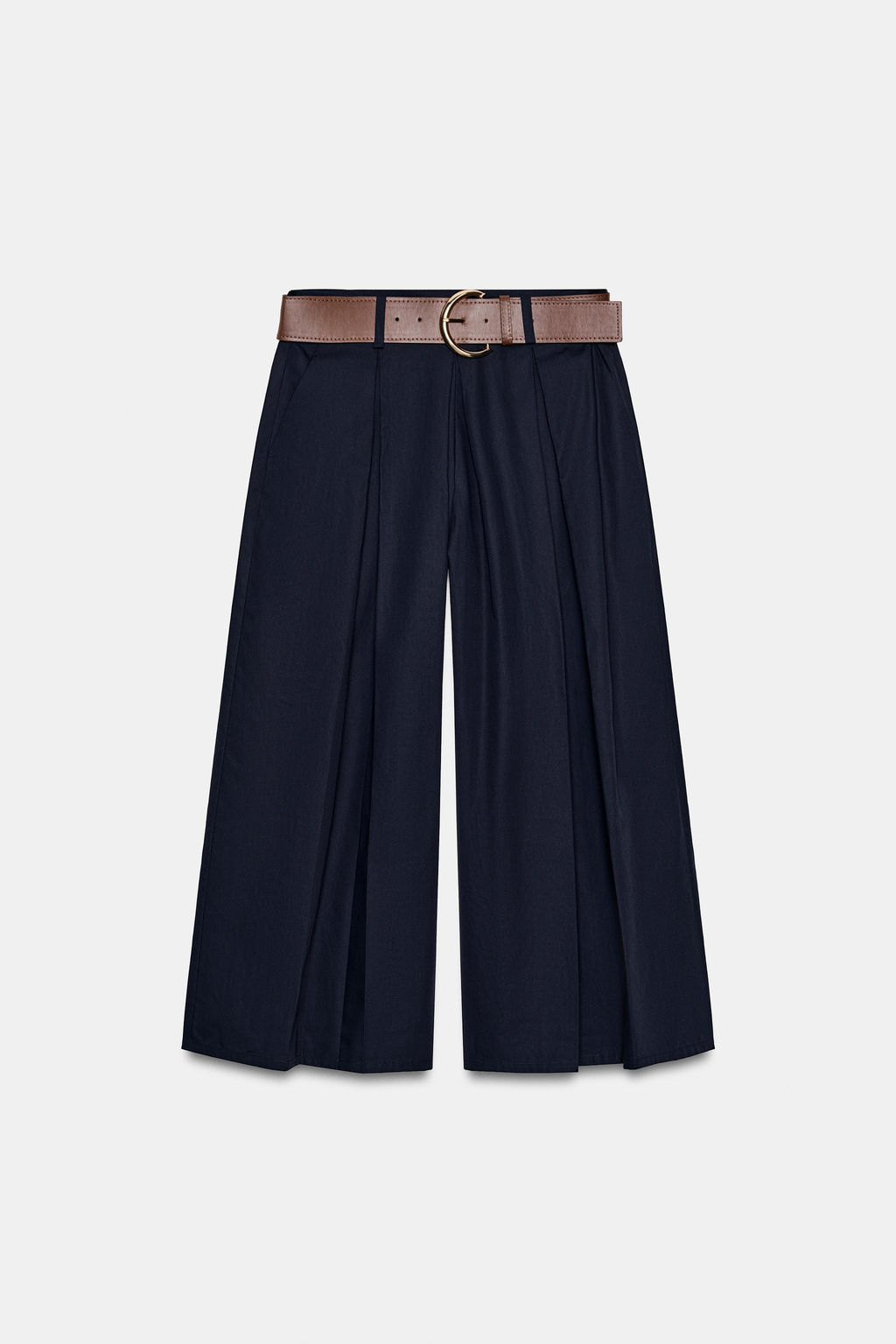 PANTAL?N CULOTTE CINTUR?N / Marino - Zara фото 7