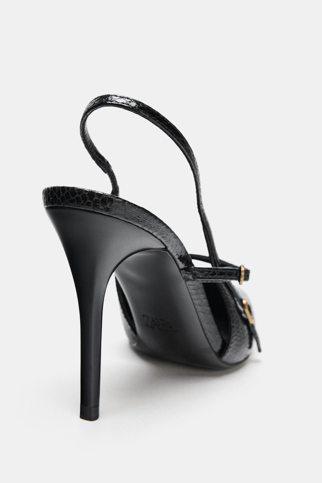 HIGH-HEEL SHOES WITH STRAPS AND BUCKLES - Zara фото 17