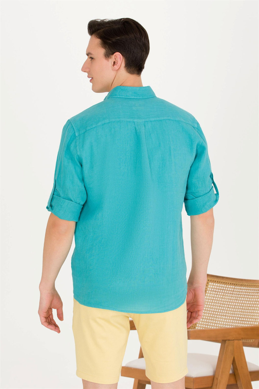 Мужская мятная рубашка с длинным рукавом - U.s. polo assn фото 5