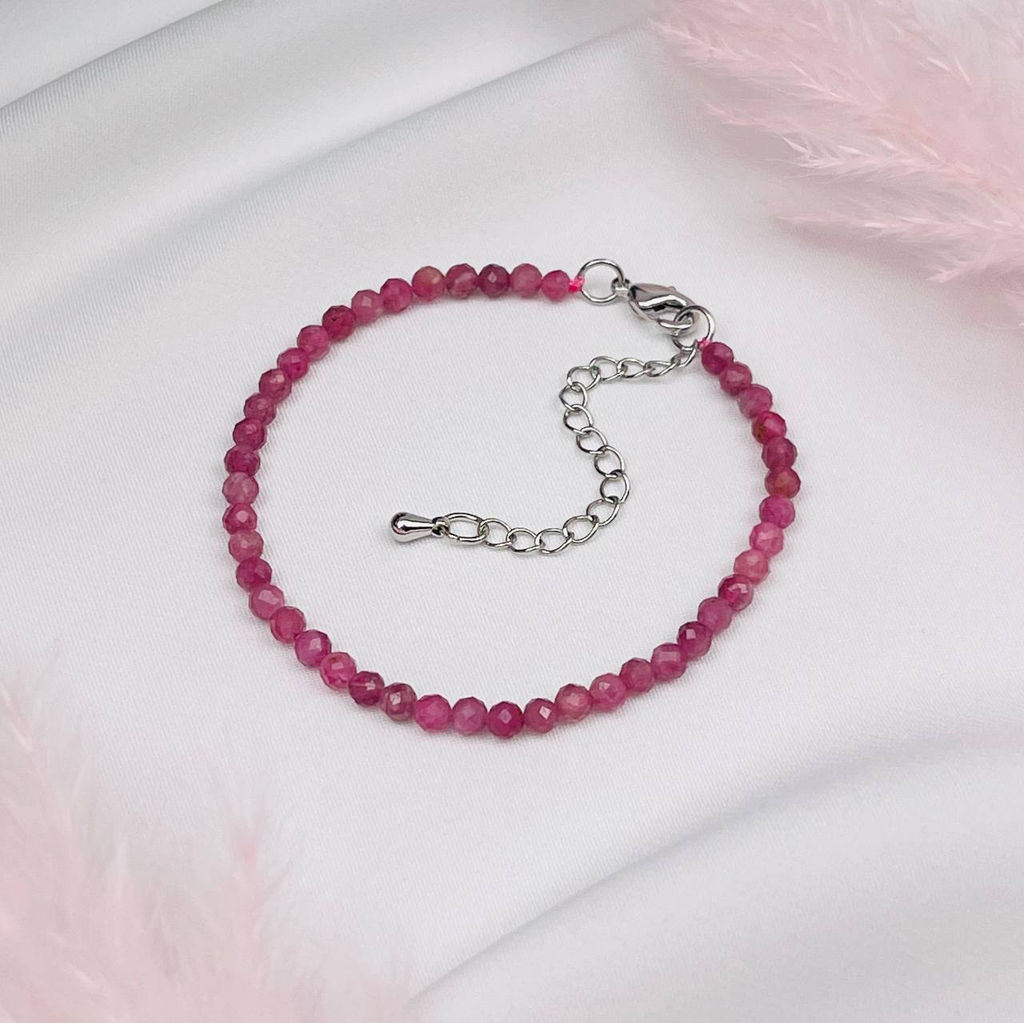 Браслет из розового Турмалина 16,5 см + - Радуга самоцветов фото 3