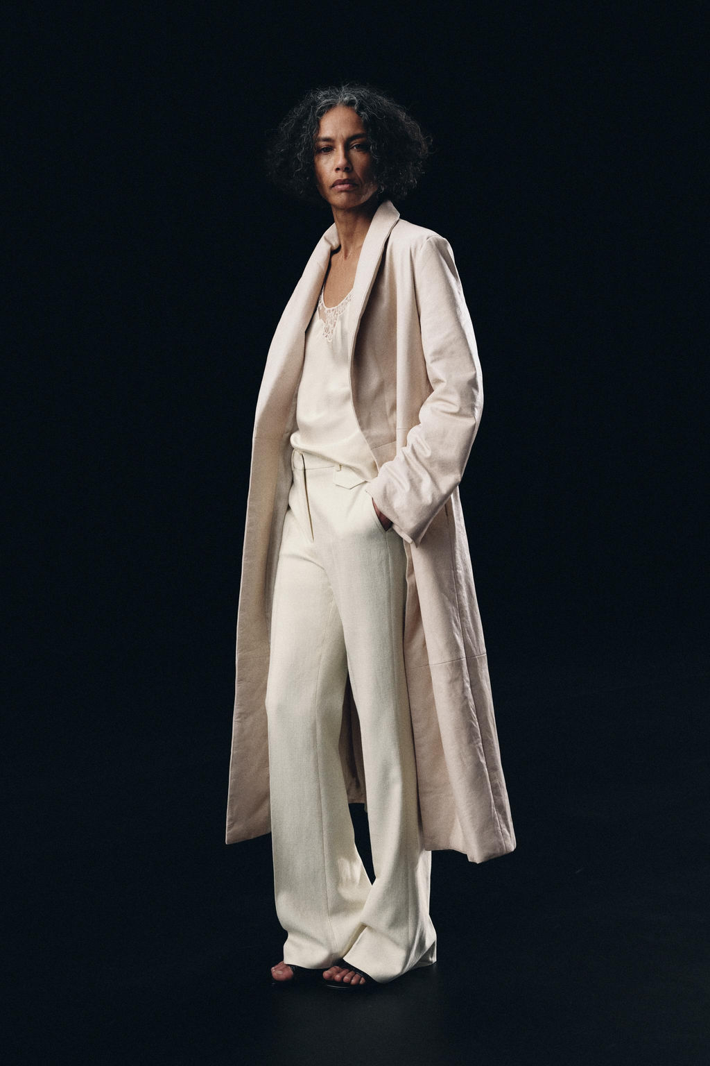 ZW COLLECTION LIMITED EDITION QUILTED LEATHER COAT - Zara фото 12