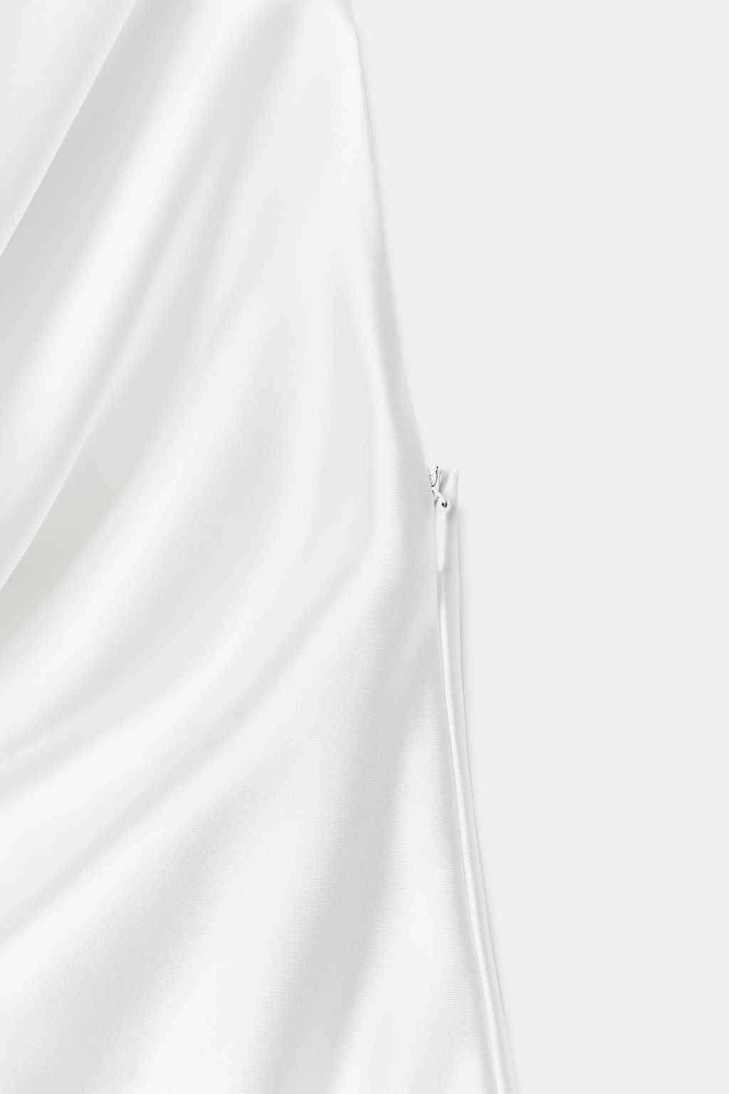 VESTIDO MINI SATINADO FAJ?N / Blanco - Zara фото 8