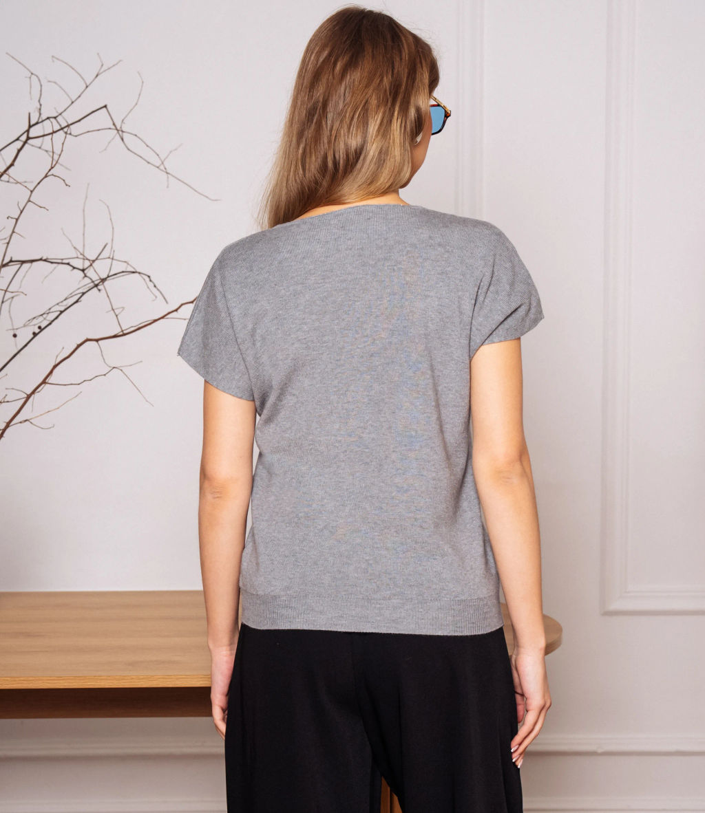 Футболка #КТ6010 (3), серый - Dommod фото 3