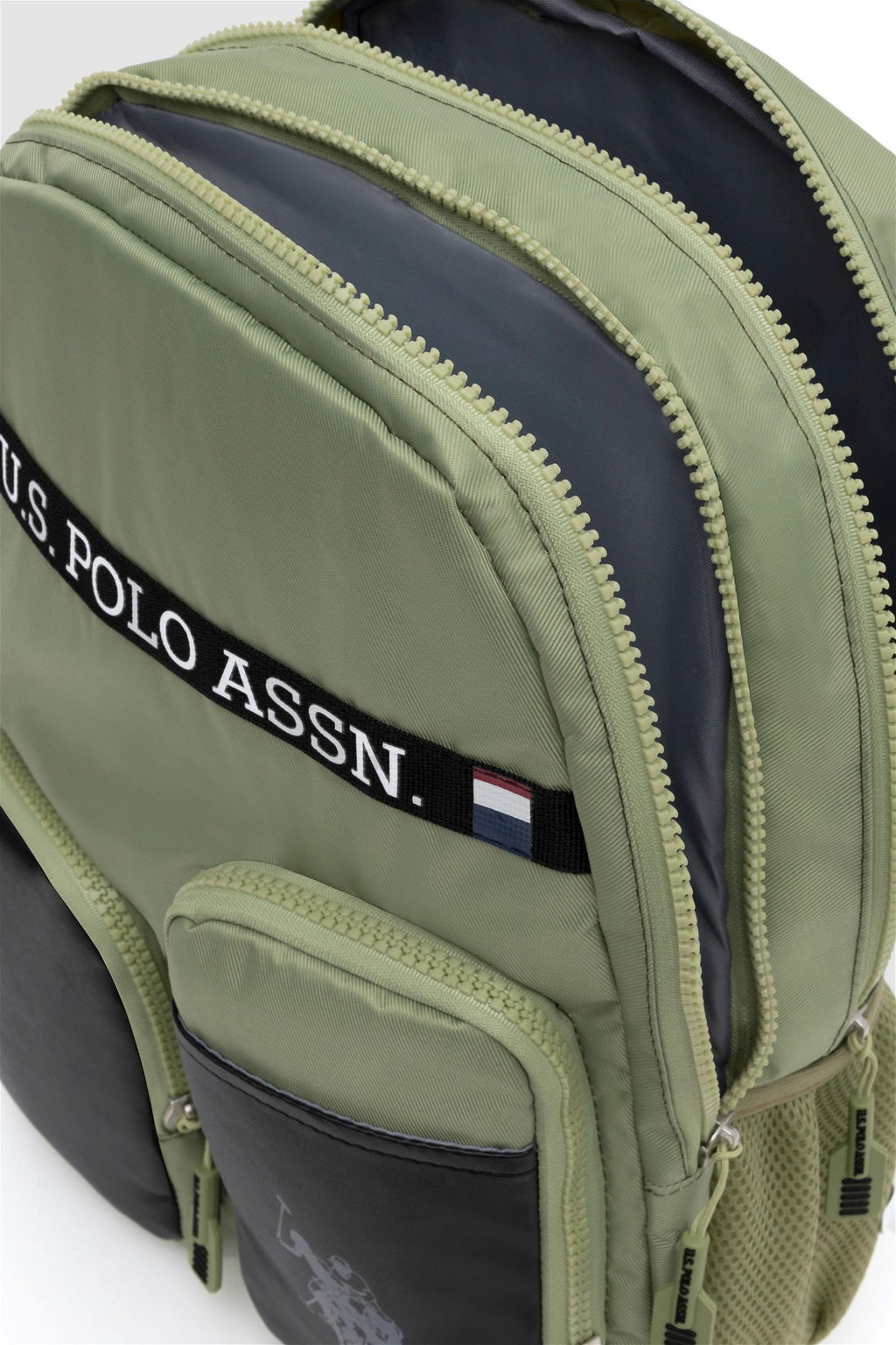 Зеленая школьная сумка для девочки - U.s. polo assn фото 5