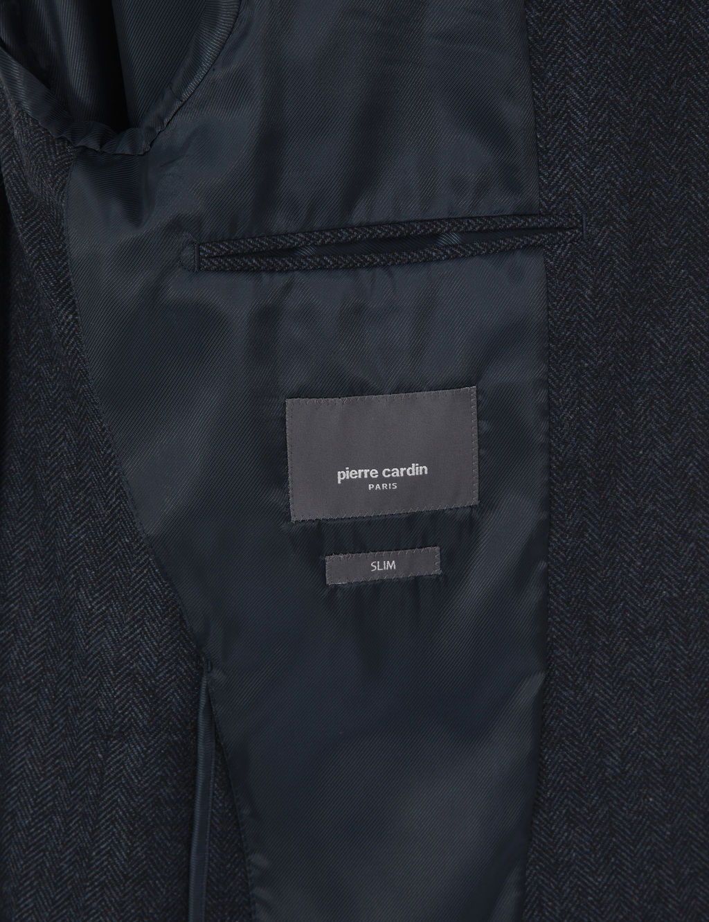 Lacivert Slim Fit Y_n Kar___ml_ Bal_ks_rt_ Ceket