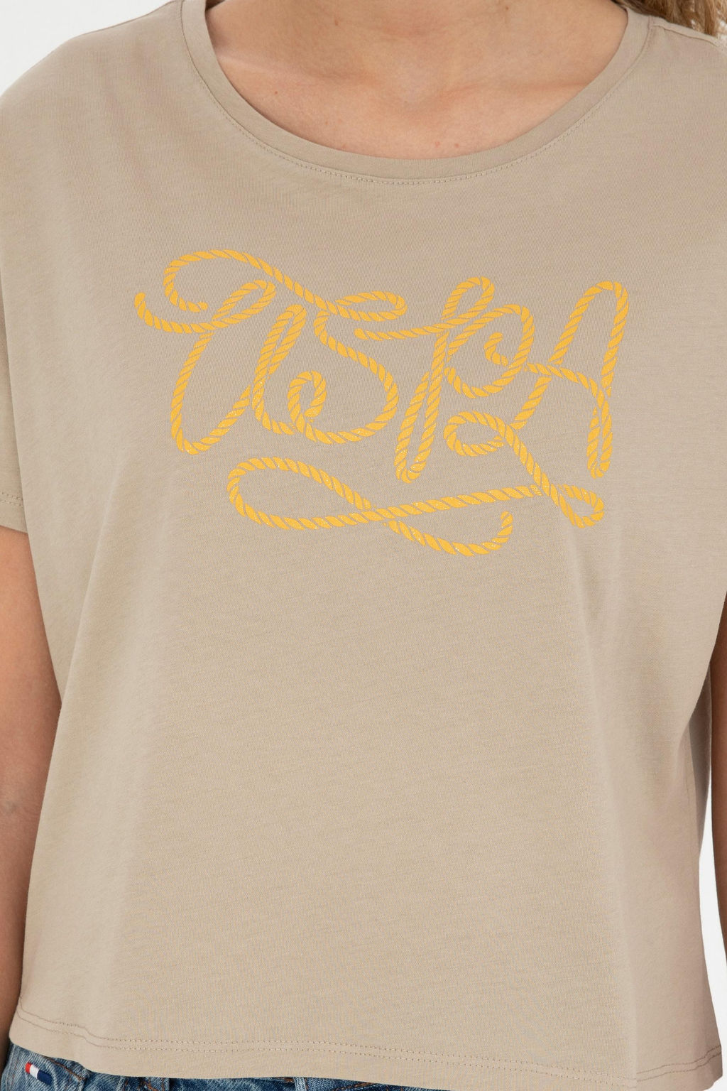 Женская футболка светло-хаки - U.s. polo assn фото 13