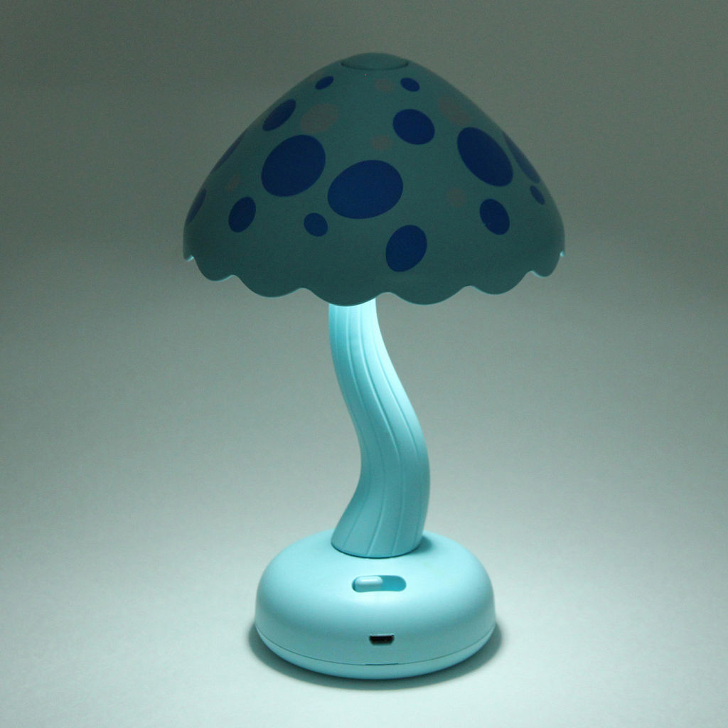 Цена за 2 шт. Настольная лампа "Sweet - Гриб" LED 13,2*19,5 см, USB 3w 3.7v, Голубой