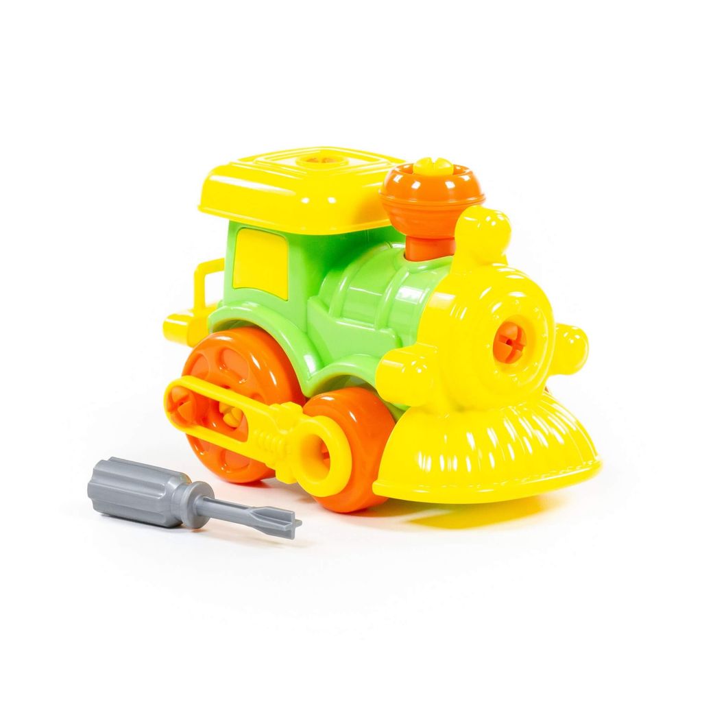 Конструктор-транспорт Паровозик (25 элементов) (в пакете) - Полесье фото 9