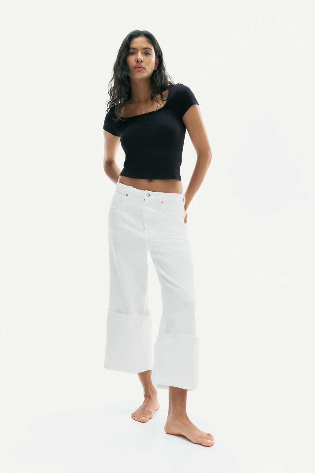 Camiseta de canal? con ribete de picot - H&m фото 8