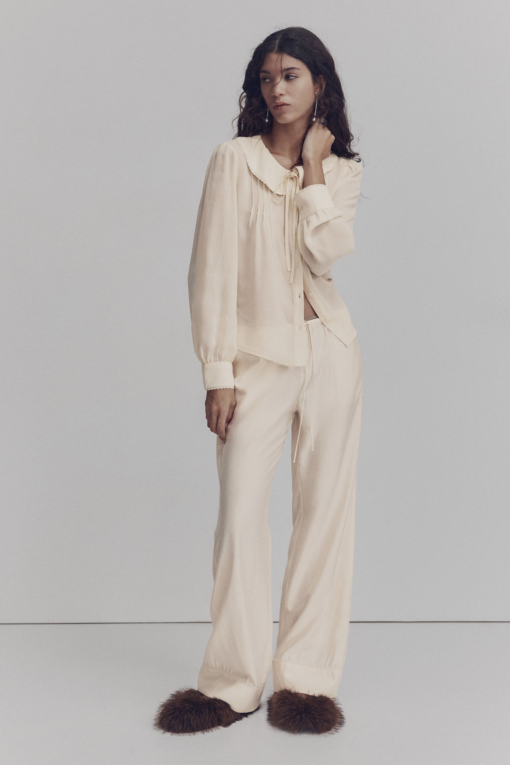 Pantal?n con cord?n de ajuste - H&m фото 3