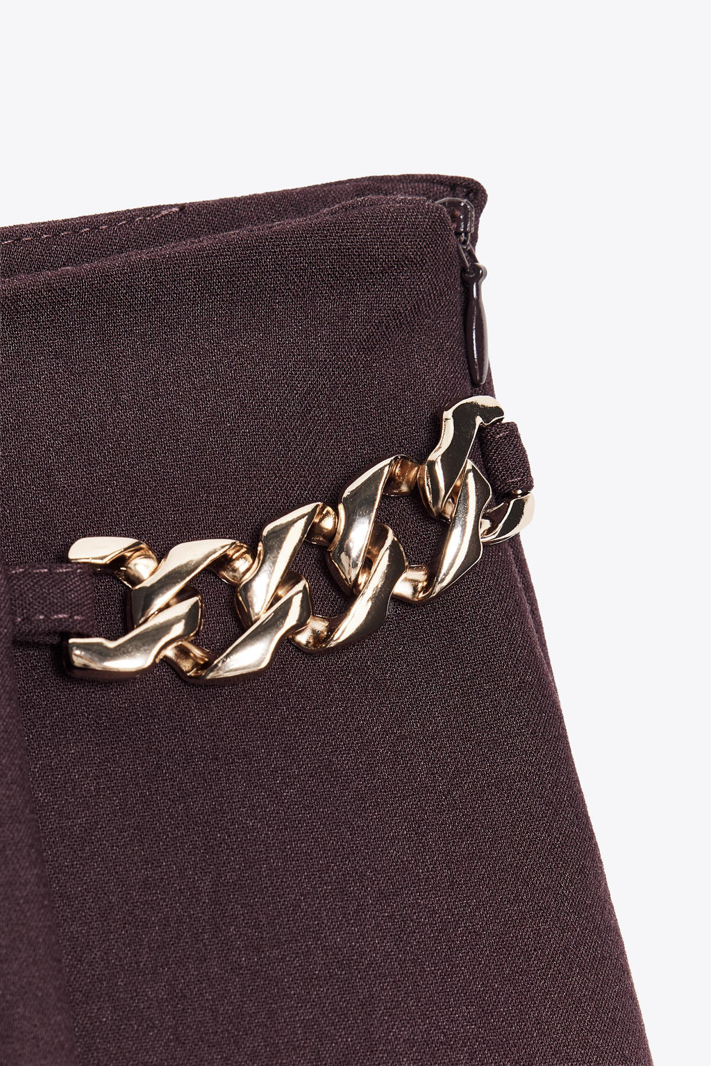 PLEATED CHAIN BERMUDA SHORTS - Zara фото 8