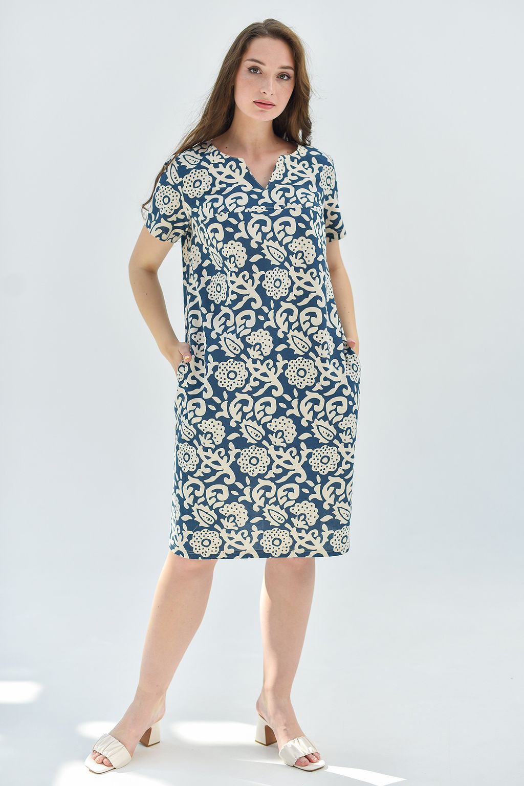 Платье полулен Вологда - Оптима фото 3