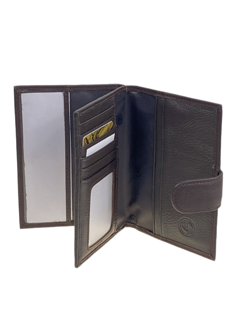 Обложка для паспорта и автодокументов из натуральной кожи, цвет коричневый - Greta фото 2