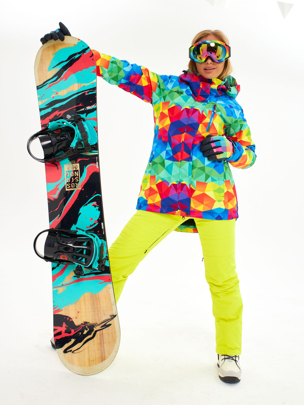 Женская горнолыжная сноубордическая куртка Alpha Endless Ultra Chaleur SNB 423/316_6 Разноцветный  фото 24