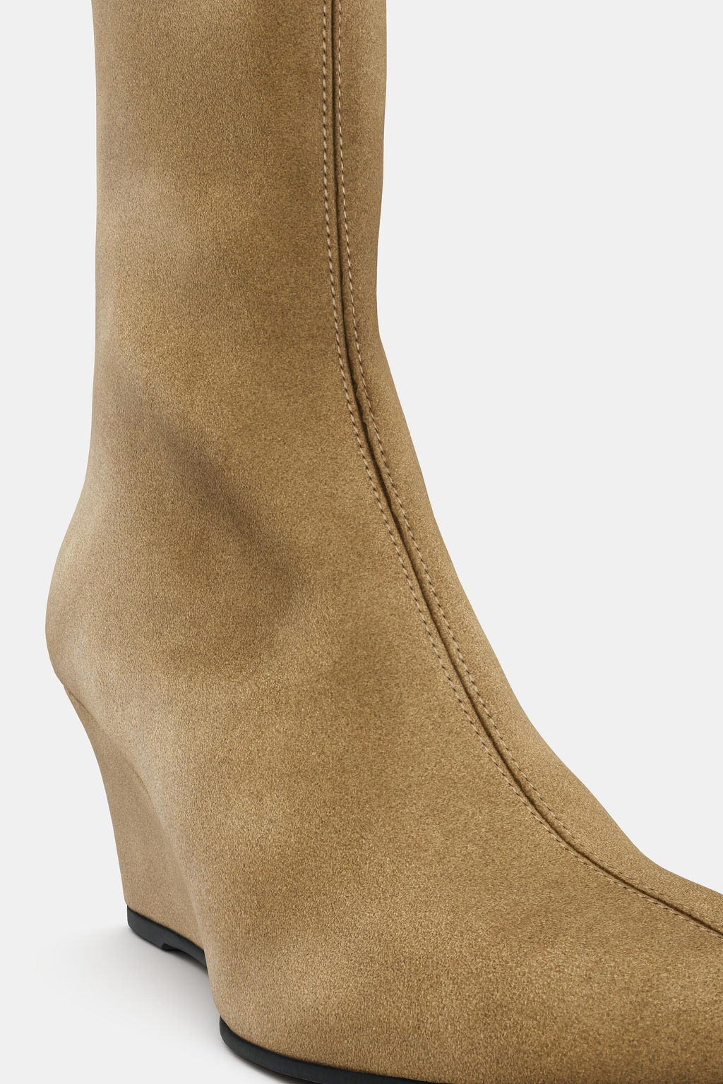 SUEDE WEDGE ANKLE BOOTS - Zara фото 6