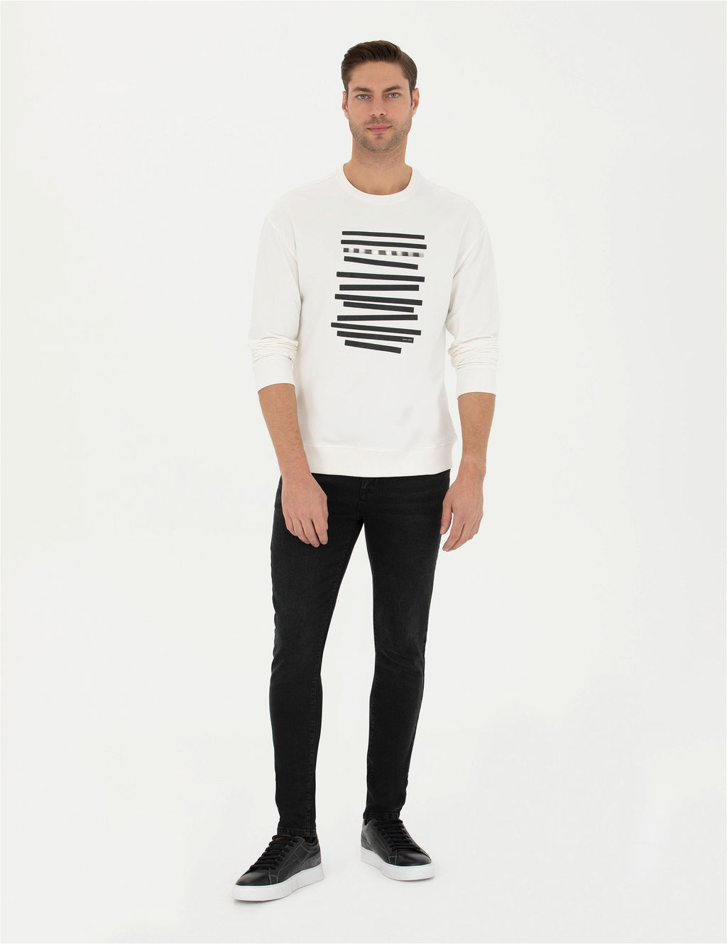 Ekru Regular Fit Sweatshirt - Pierre cardin фото 4