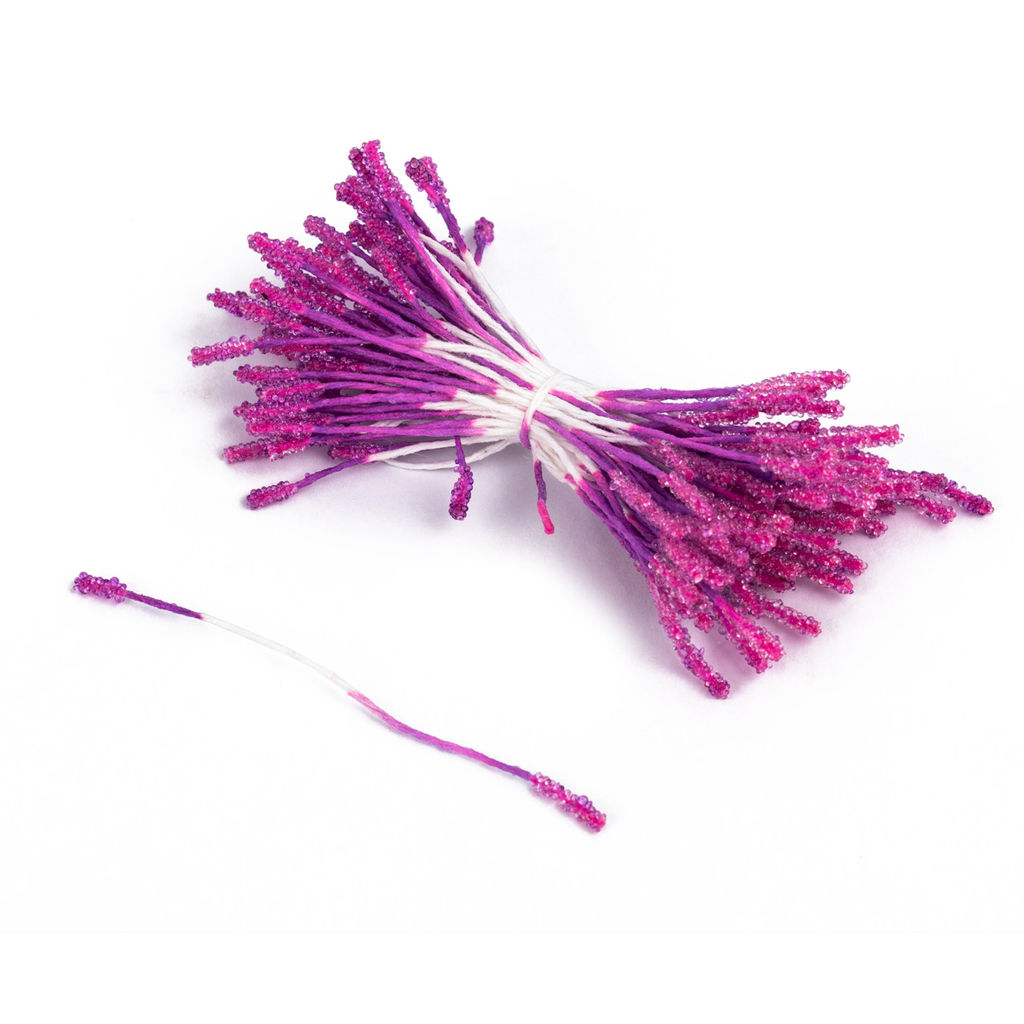Blumentag Тычинки для искусственных цветов TIC/B-1.5 10 х 85 шт сливовый/plum  фото 4