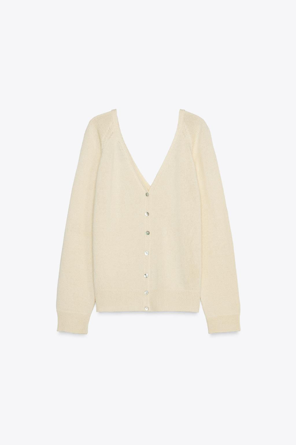 KNIT SWEATER WITH BUTTONS - Zara фото 8