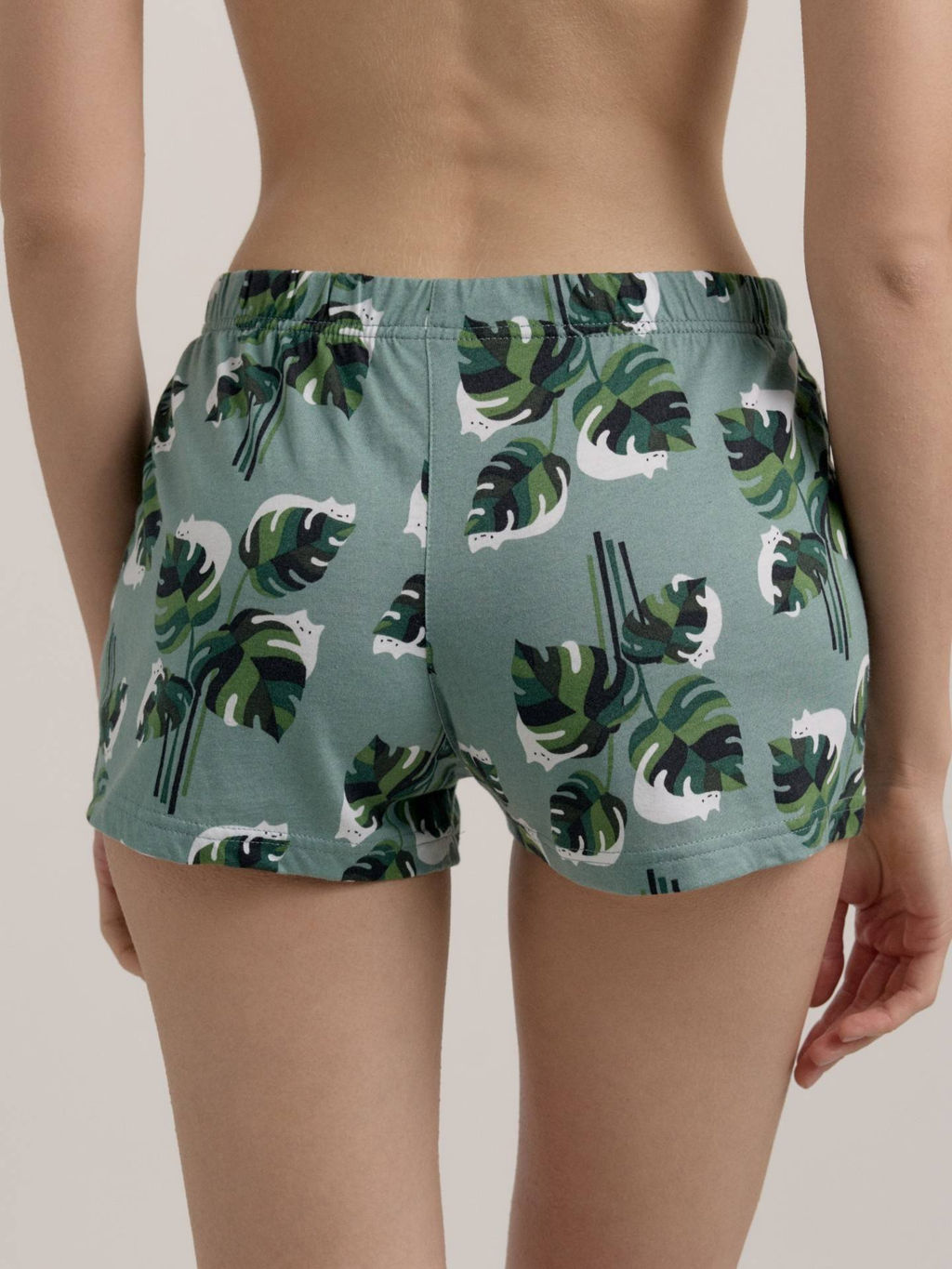 DEA MIA ШОРТЫ ЖЕНСКИЕ 5300 ПЕПЕЛЬНО-ЗЕЛЕНЫЙ