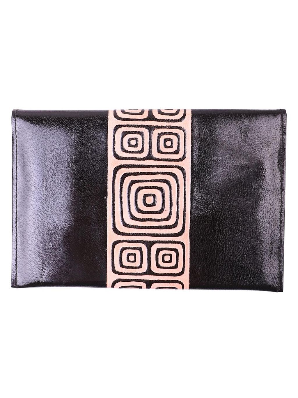 Кошелек кожа ручной принт № 180/77 - Ганг фото 2