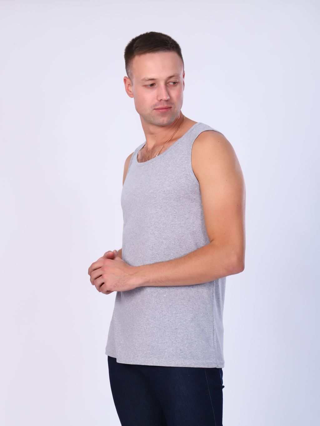 М20 майка мужская (серый) - Иванушка-трикотаж фото 6