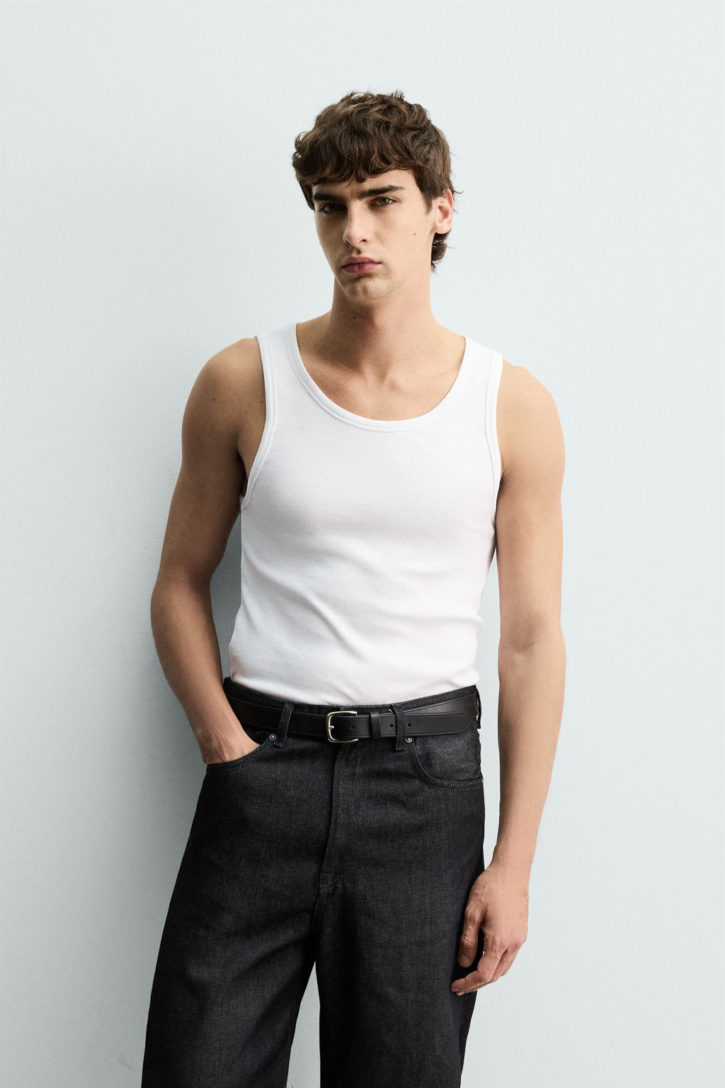 BASIC RIBBED TANK TOP - Zara фото 9