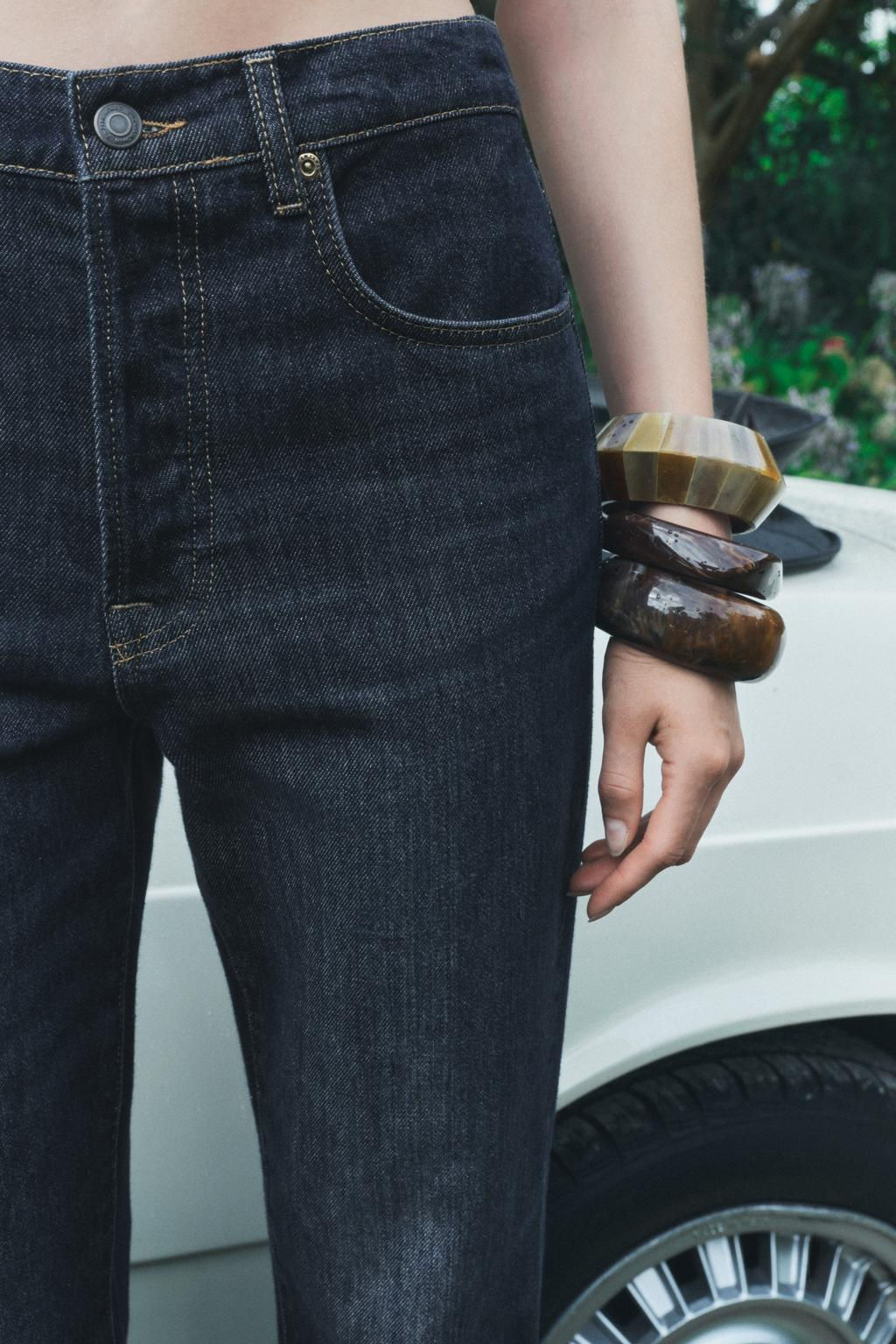 ZW COLLECTION RELAXED FIT MID-RISE JEANS - Zara фото 2